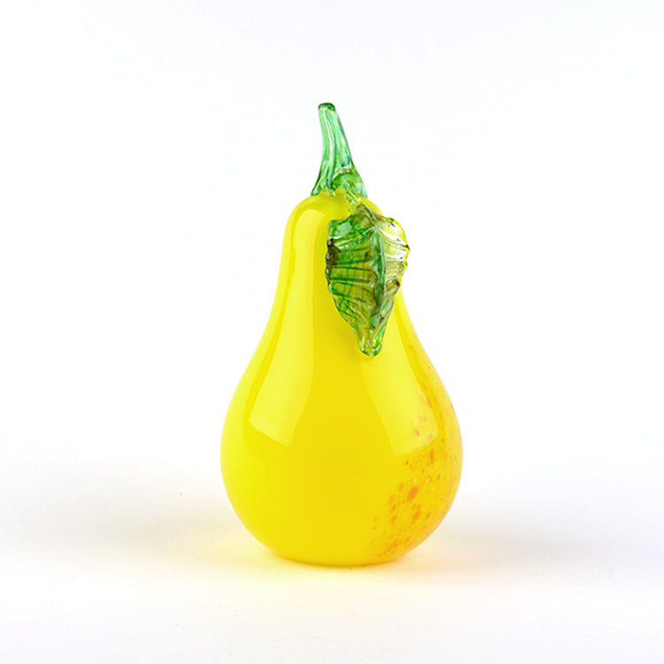 Art Glass Delicious Yellow Pear
