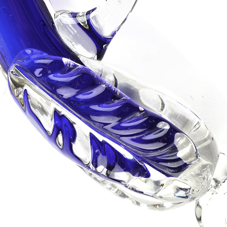 Glass Blown 18th Century Replica Pistol Blue