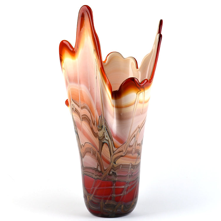 Impressive Fantasy Art Glass Vase