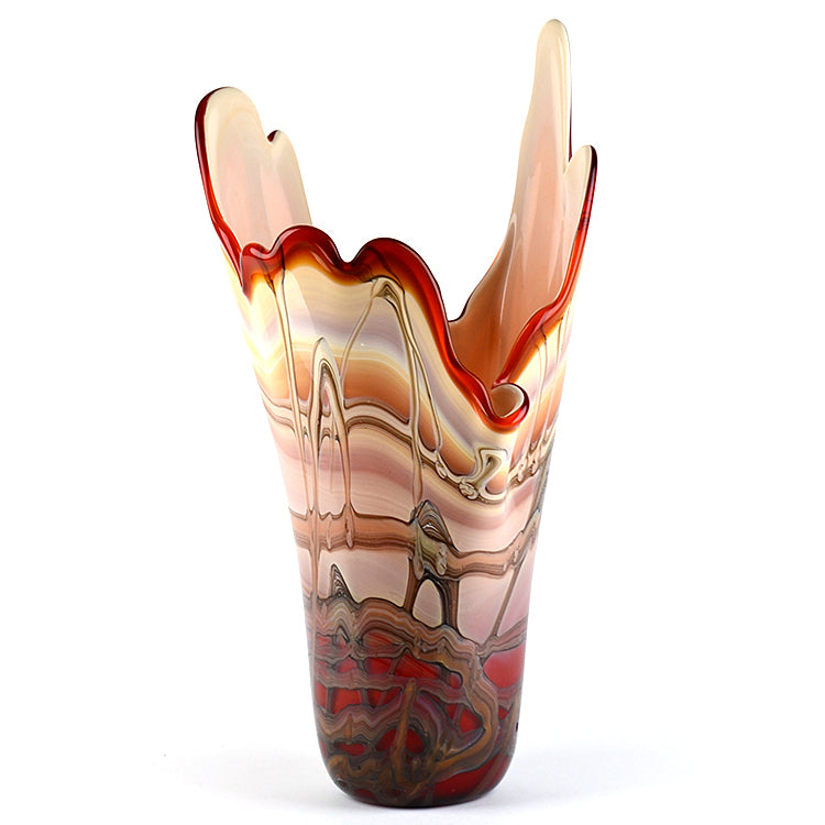 Impressive Fantasy Art Glass Vase