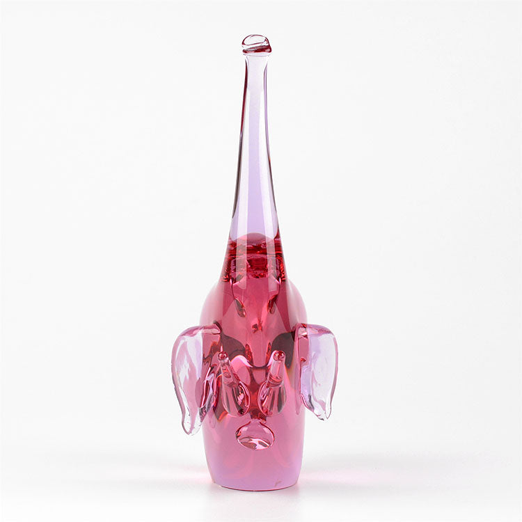 Pink Elephant Art Glass