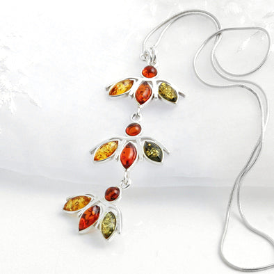 Amber Petals Necklace