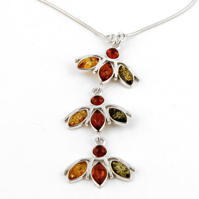 Amber Petals Necklace