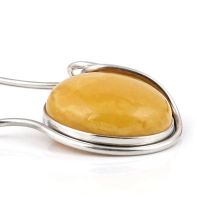 Vintage Butterscotch Cabochon Necklace