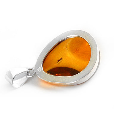Amber Silver Pendant