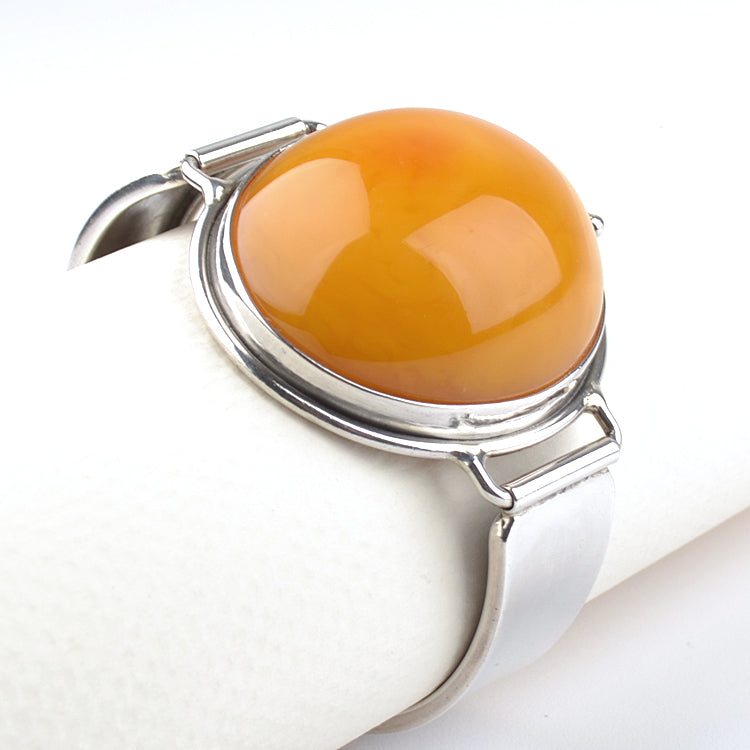 Vintage Royal Butterscotch Amber Cuff Bracelet