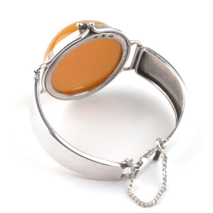 Vintage Royal Butterscotch Amber Cuff Bracelet