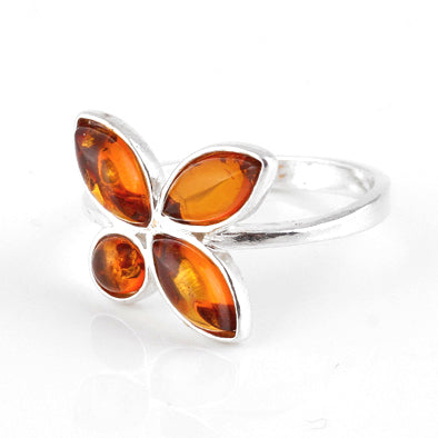 Petals Amber Ring