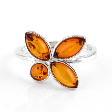 Petals Amber Ring