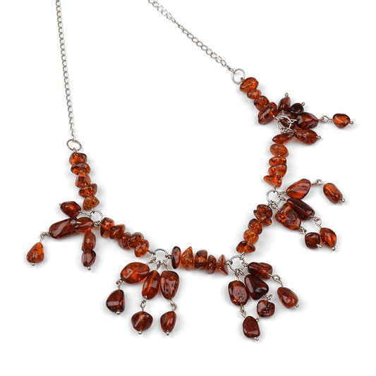 Bits of Amber Necklace