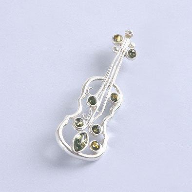 Amber Cello Pin