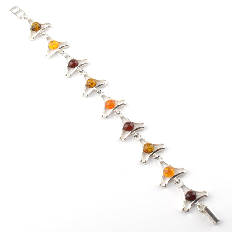 Amber Tri-Color Ball Bracelet