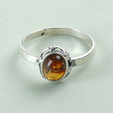 Elegant Amber Ring