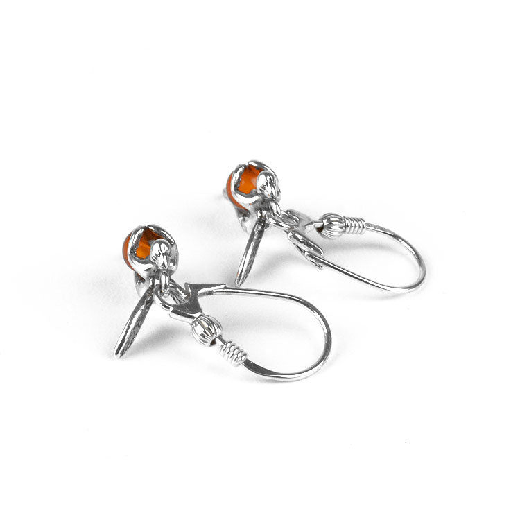 Amber Silver Little Fairy Earrings