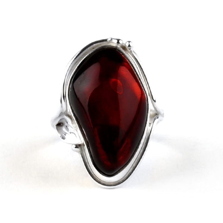Artisan Cherry Amber Ring
