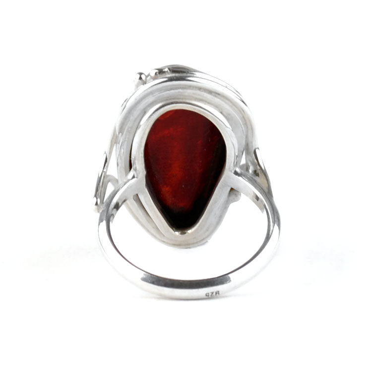 Artisan Cherry Amber Ring