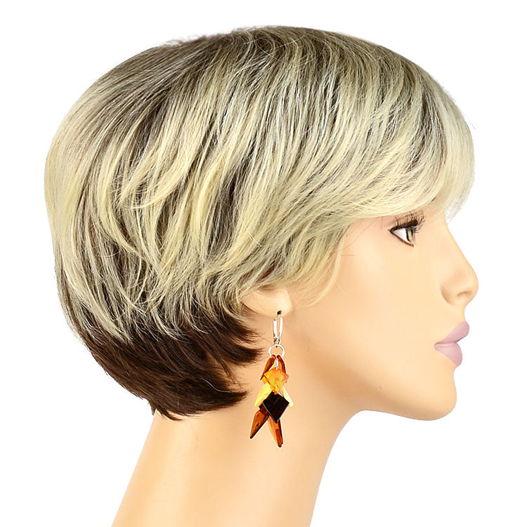 Dangling Amber Chips Earrings