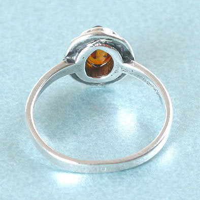 Simple & Small Amber Ring