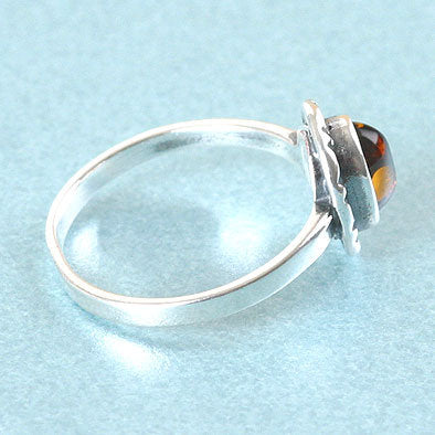 Simple & Small Amber Ring