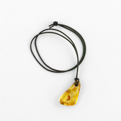 Naturally Amber Unisex Pendant Necklace