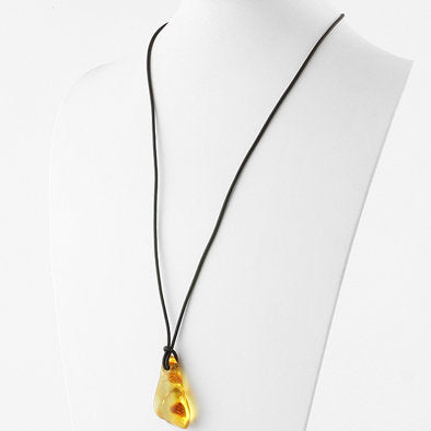 Naturally Amber Unisex Pendant Necklace