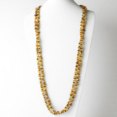 Two Yards of Multi-colored Amber Necklace