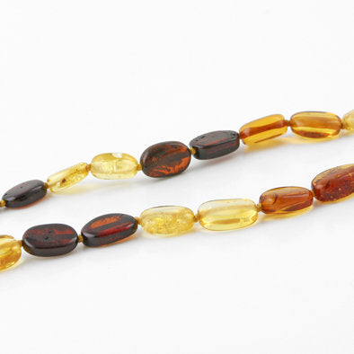 Multi-colored Amber Strand Necklace