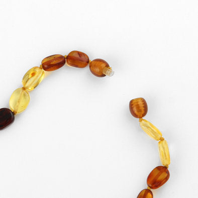 Multi-colored Amber Strand Necklace