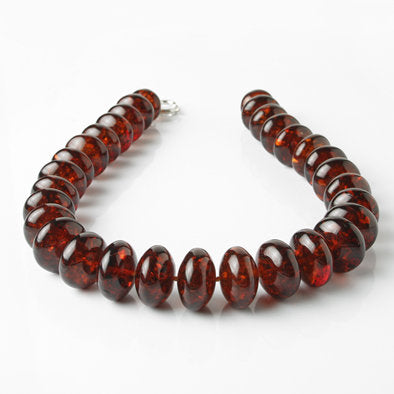 Cherry Amber Beads Necklace