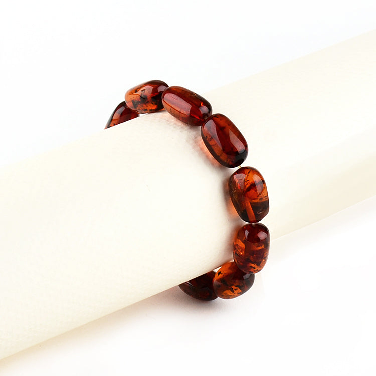 Dark Honey Amber Stretch Bracelet