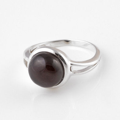 Round Cherry Amber Ring