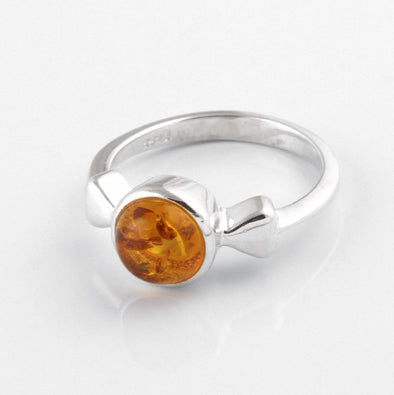 Cute Honey Amber and Hearts Ring