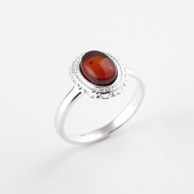 Bright Victorian Cognac Oval Ring