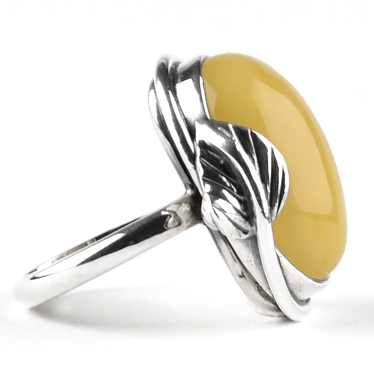 Classic Butterscotch Amber Ring