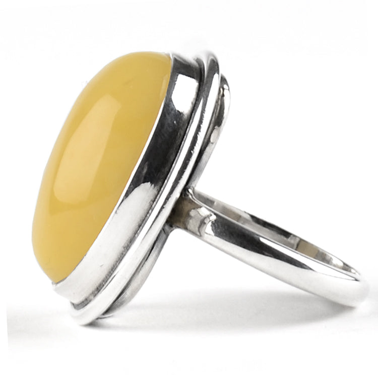 Classic Butterscotch Amber Ring