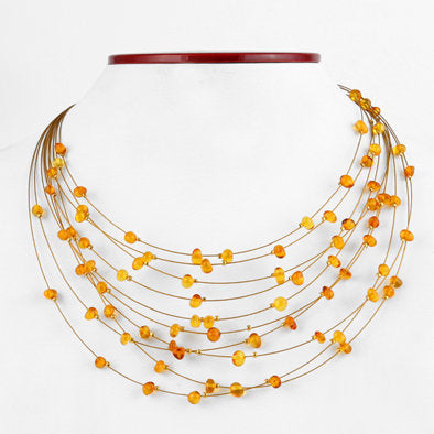 Drops of Honey Amber Necklace