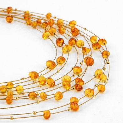 Drops of Honey Amber Necklace