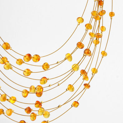 Drops of Honey Amber Necklace