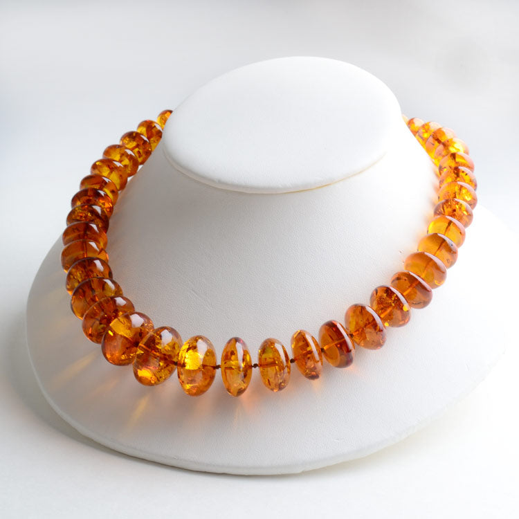 Big & Beautiful Honey Amber Beads Necklace