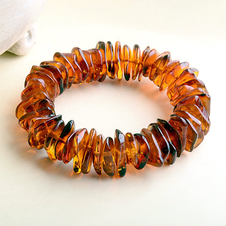 Chips of Amber Stretchy Bracelet