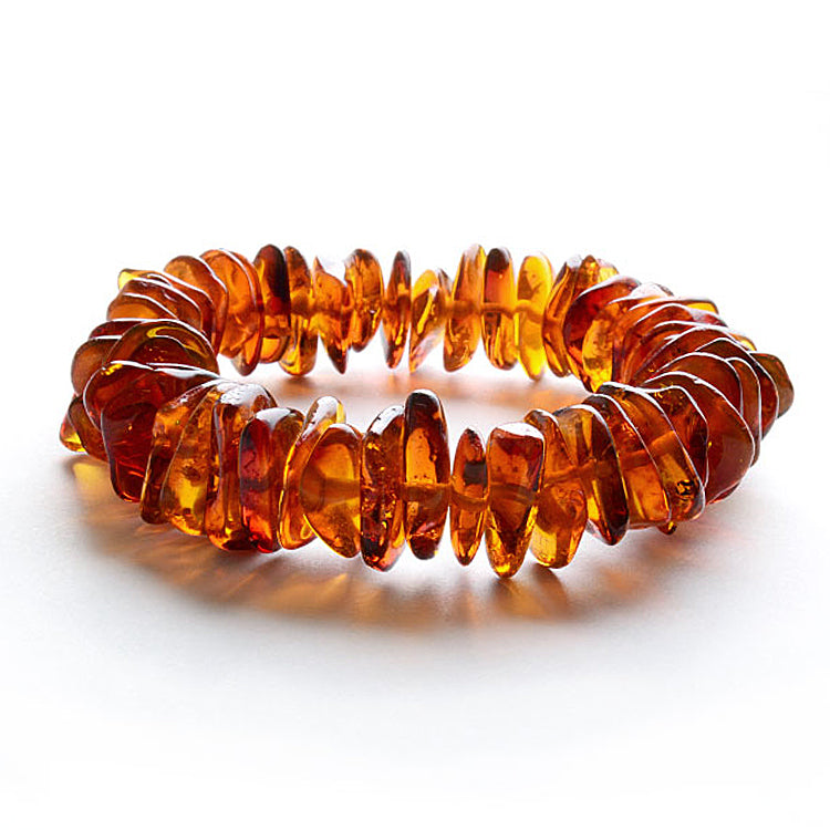 Chips of Amber Stretchy Bracelet