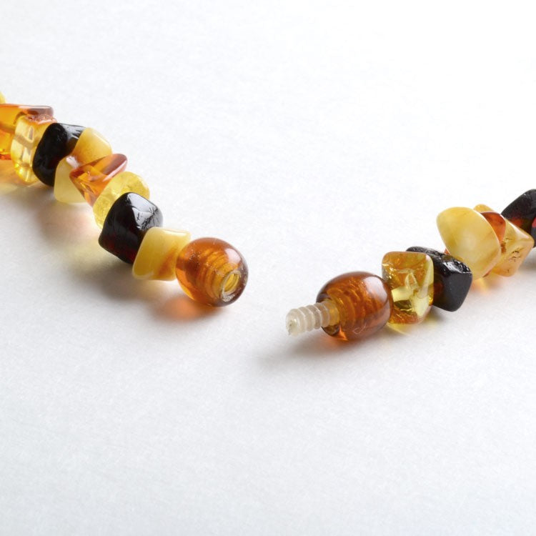 Bits of multi-colored Amber Necklace