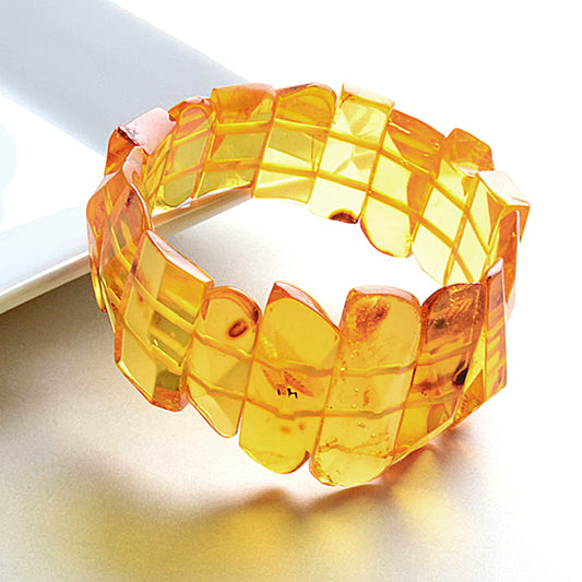 Light Honey Amber Stretch Bracelet