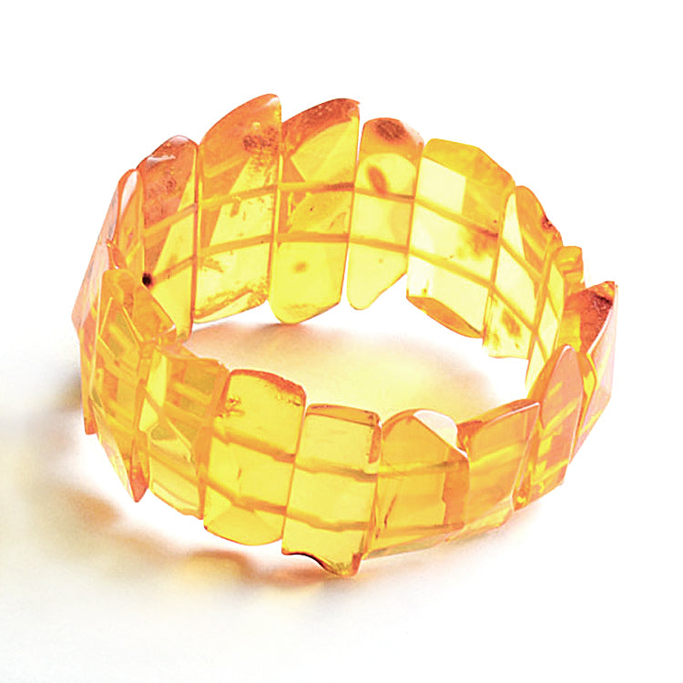 Light Honey Amber Stretch Bracelet