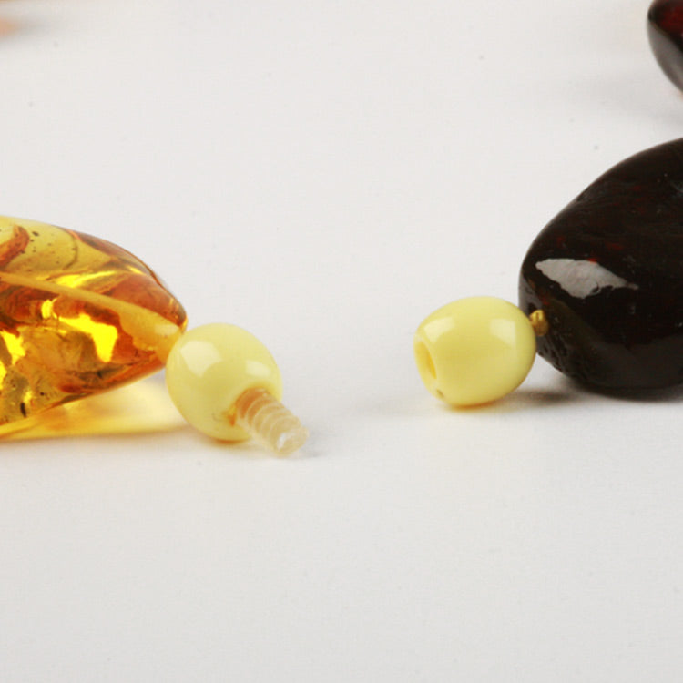Natural Cut Amber Necklace