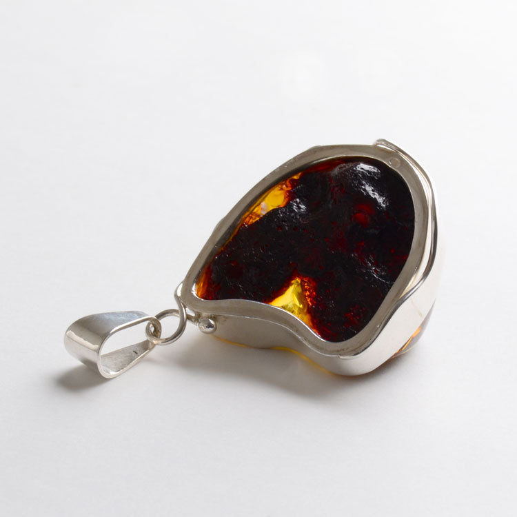 Large Chunk of Green Amber Pendant