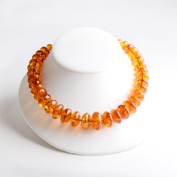Big Beads of Honey Amber Necklace