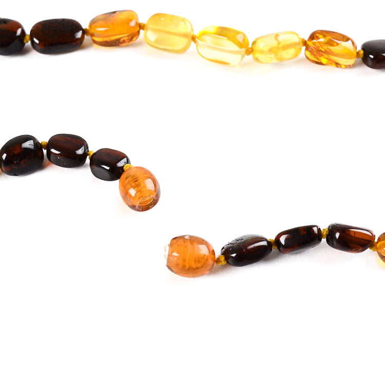 Multi-colored Amber Beads Necklace