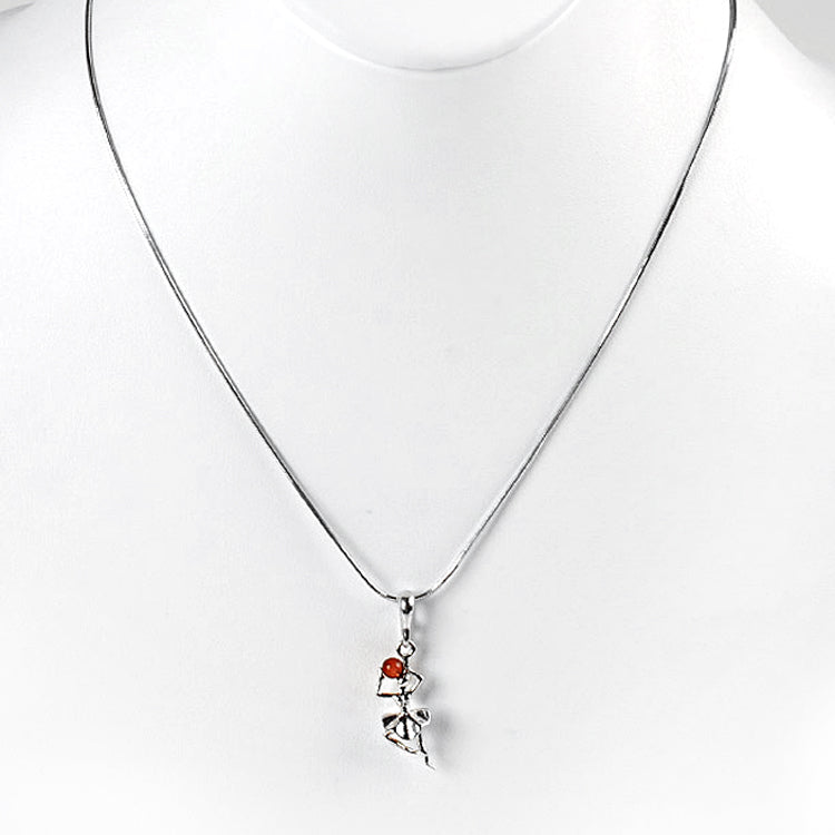 Ballerina Pendant with Amber Ball