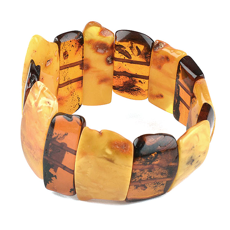 Regal Amber Stretch Bracelet